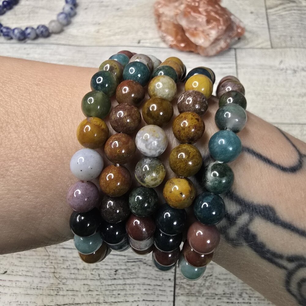Ocean Jasper Crystal Bracelet ONE - Picture 2 of 5
